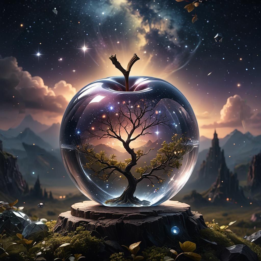 AI Crystal apple